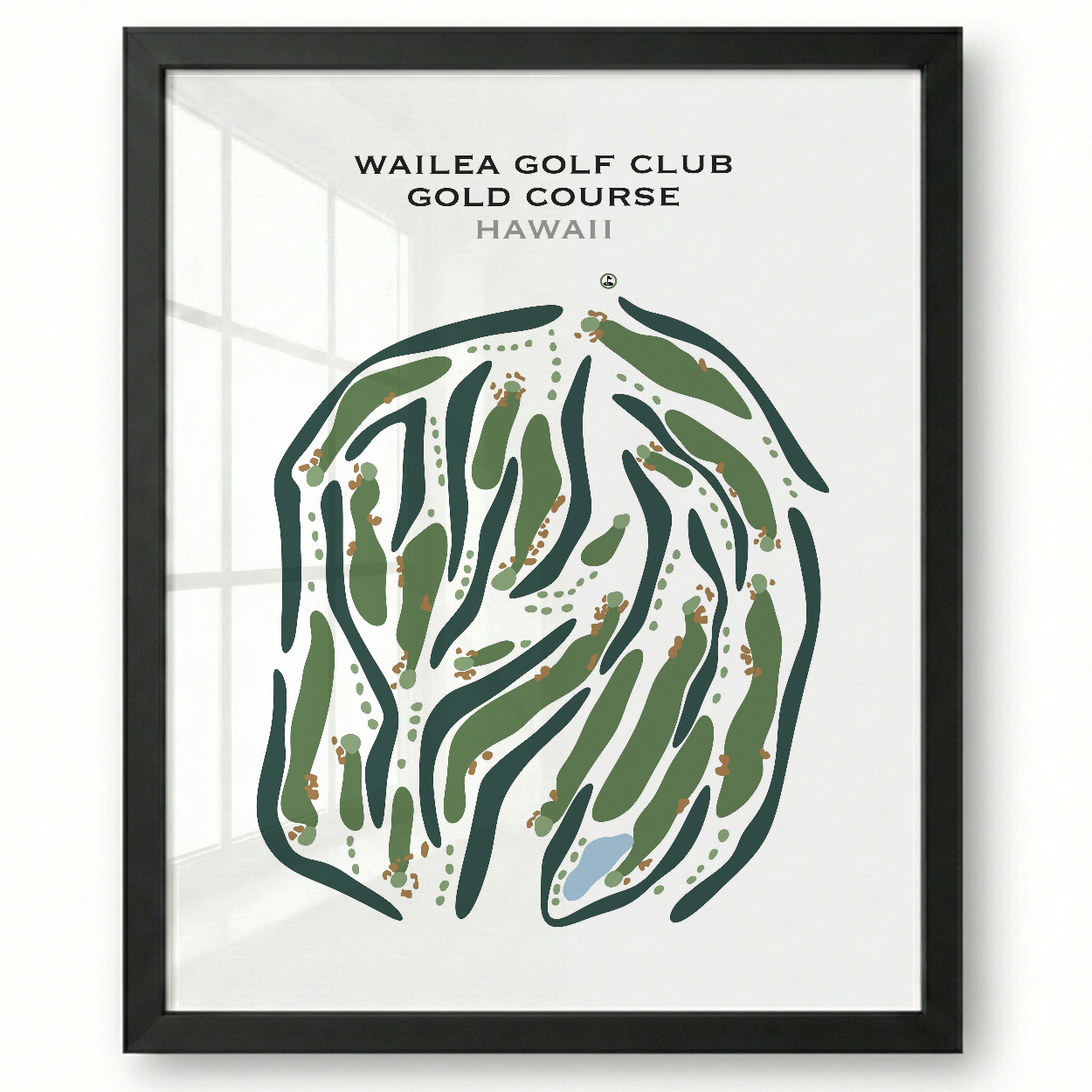 Wailea Golf Club Gold Course, Hawaii - Printed Golf Courses