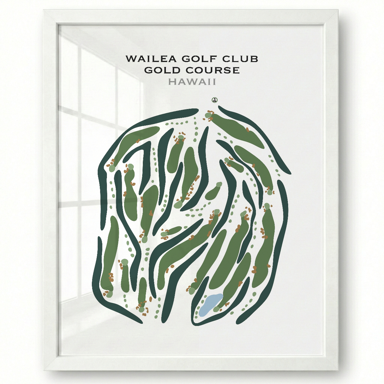 Wailea Golf Club Gold Course, Hawaii - Printed Golf Courses