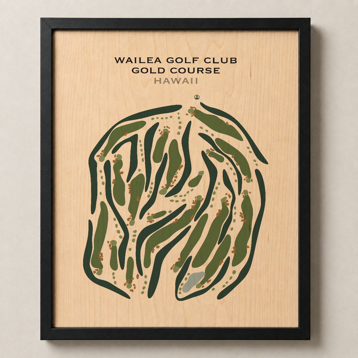 Wailea Golf Club Gold Course, Hawaii - Printed Golf Courses