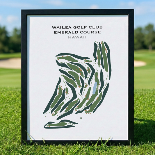 Wailea Golf Club Emerald Course, Hawaii - Printed Golf Courses