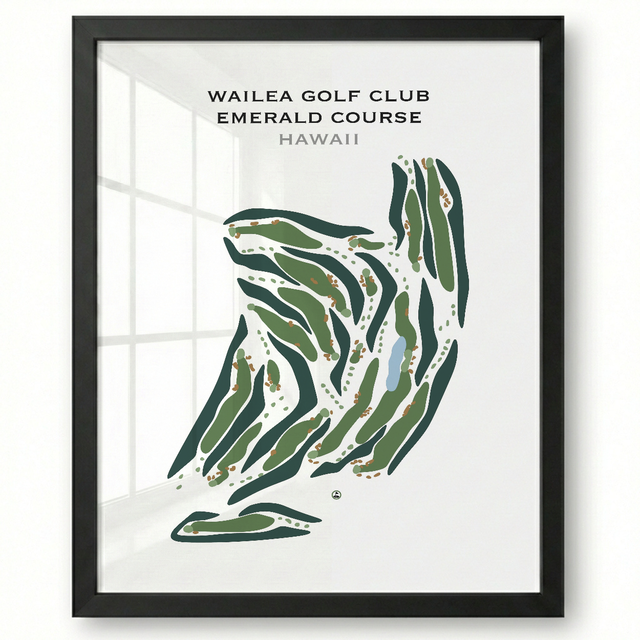 Wailea Golf Club Emerald Course, Hawaii - Printed Golf Courses