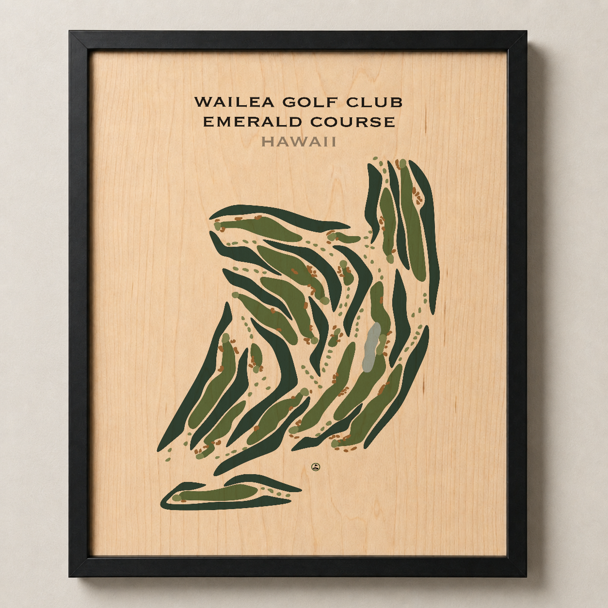 Wailea Golf Club Emerald Course, Hawaii - Printed Golf Courses