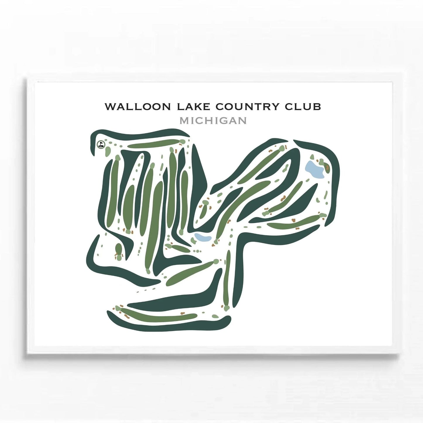 Walloon Lake Country Club, Michigan - Printed Golf Courses