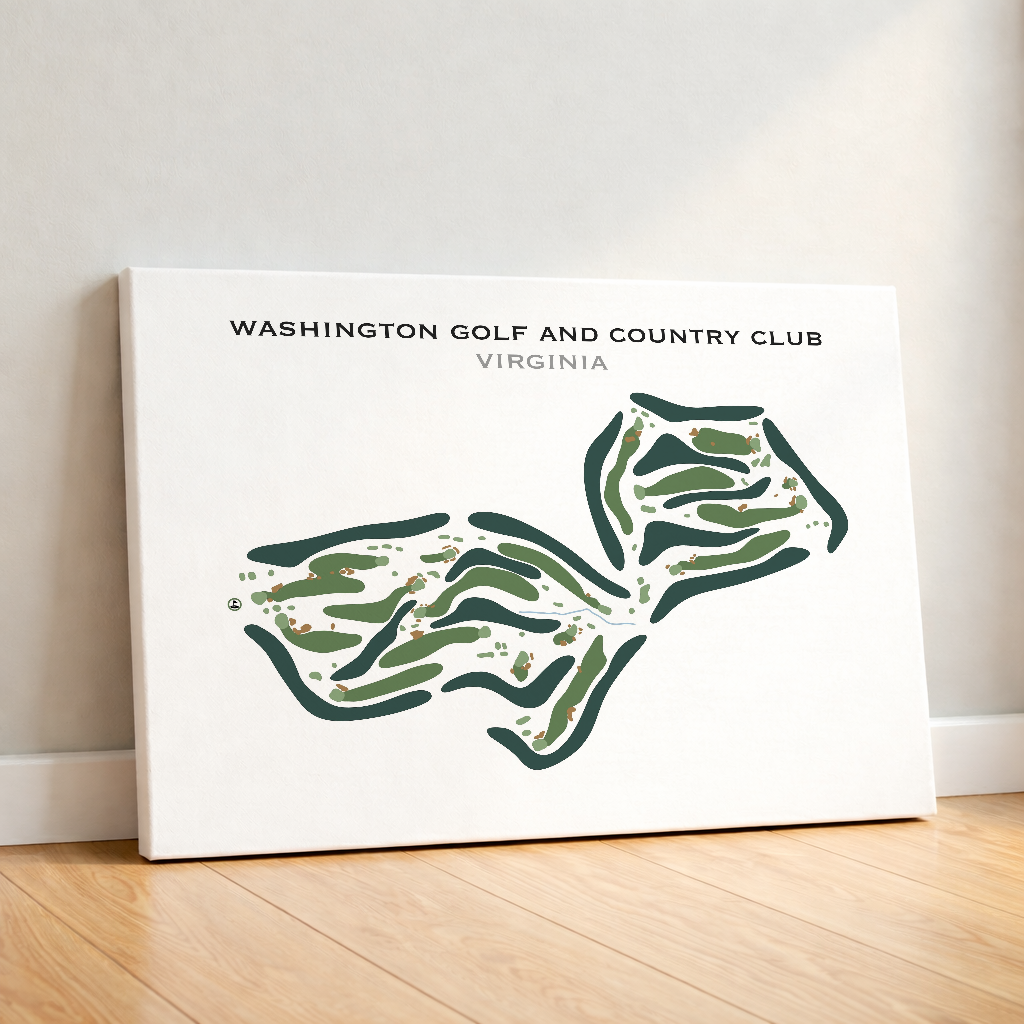 Washington Golf & Country Club, Virginia - Printed Golf Course