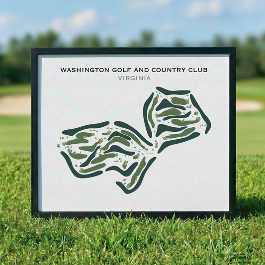 Washington Golf & Country Club, Virginia - Printed Golf Course