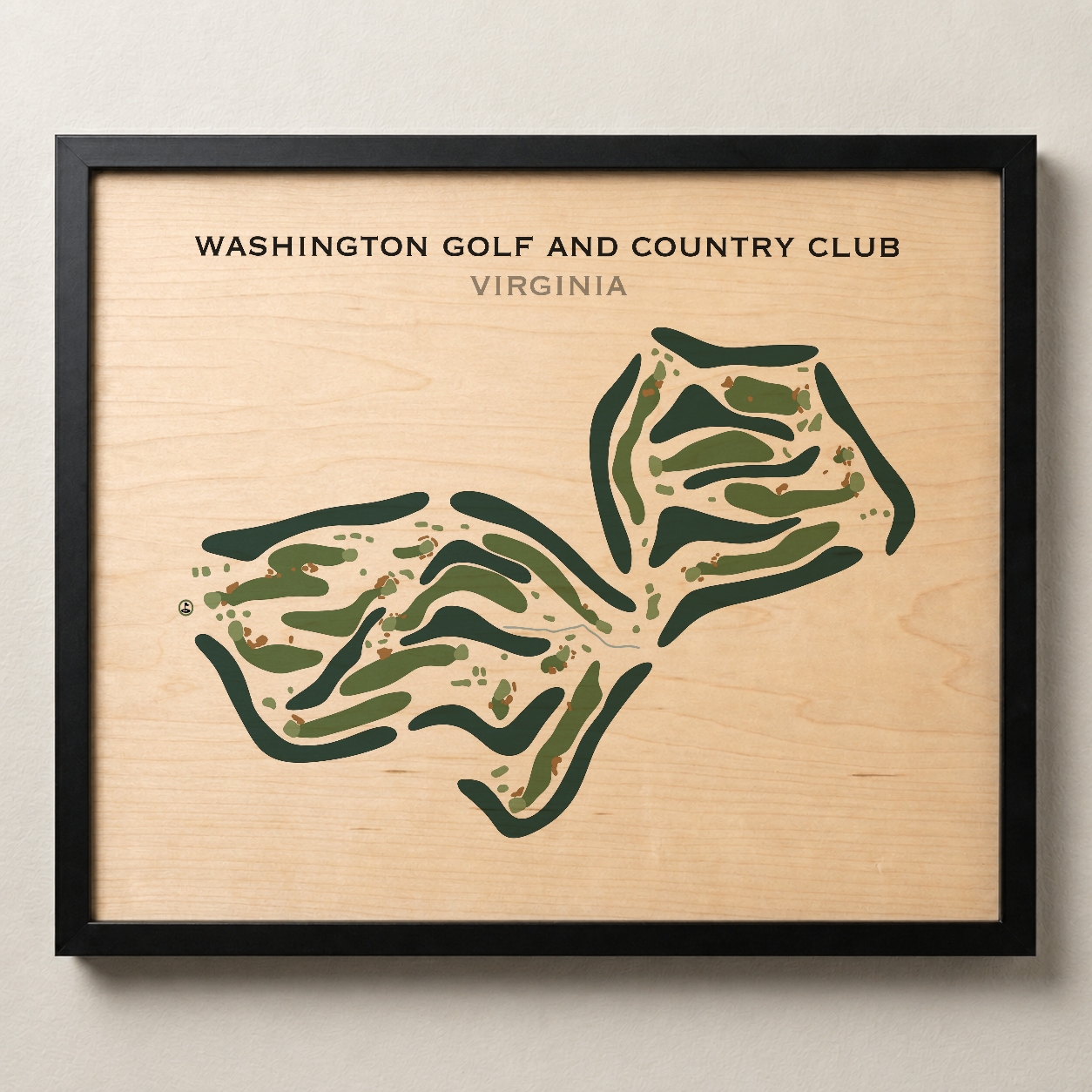 Washington Golf & Country Club, Virginia - Printed Golf Course
