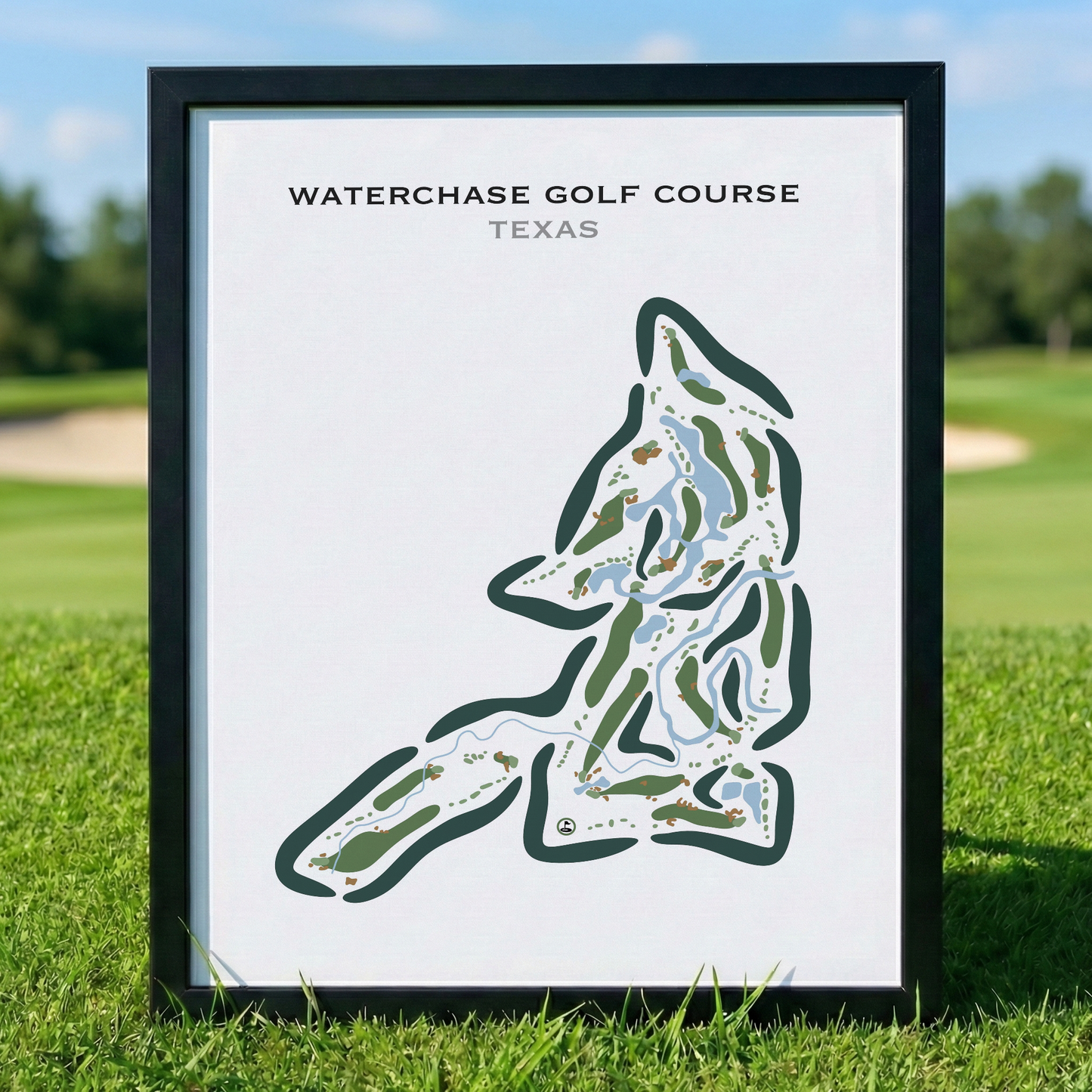Waterchase Golf Club, Texas - Printed Golf Course
