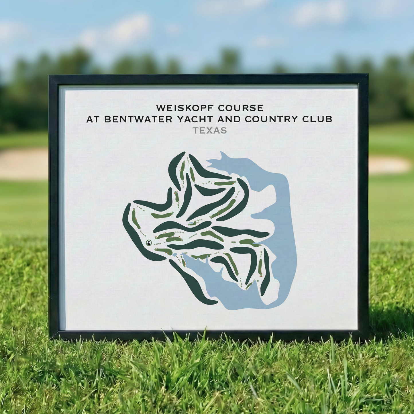 Weiskopf Course at Bentwater Yacht and Country Club, Texas - Printed Golf Courses