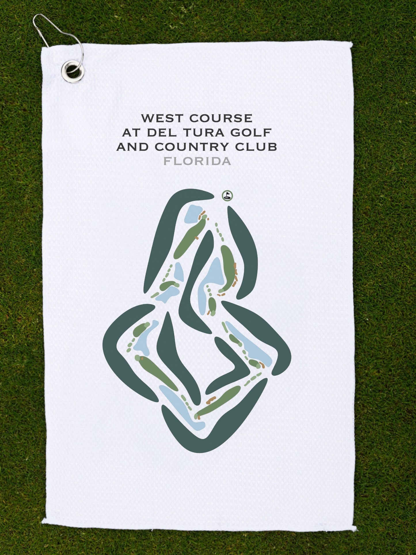 West Course at Del Tura Golf & Country Club, Florida - Printed Golf Courses
