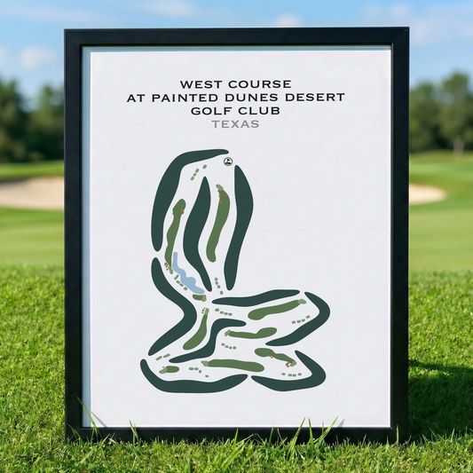 West Course at Painted Dunes Desert Golf Course, Texas - Printed Golf Courses