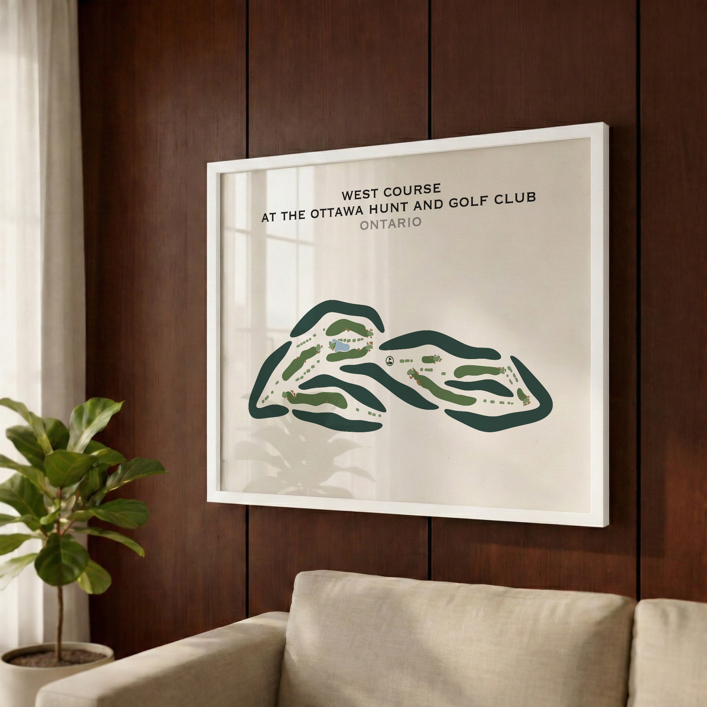 West Course at The Ottawa Hunt and Golf Club, Ontario - Printed Golf Courses