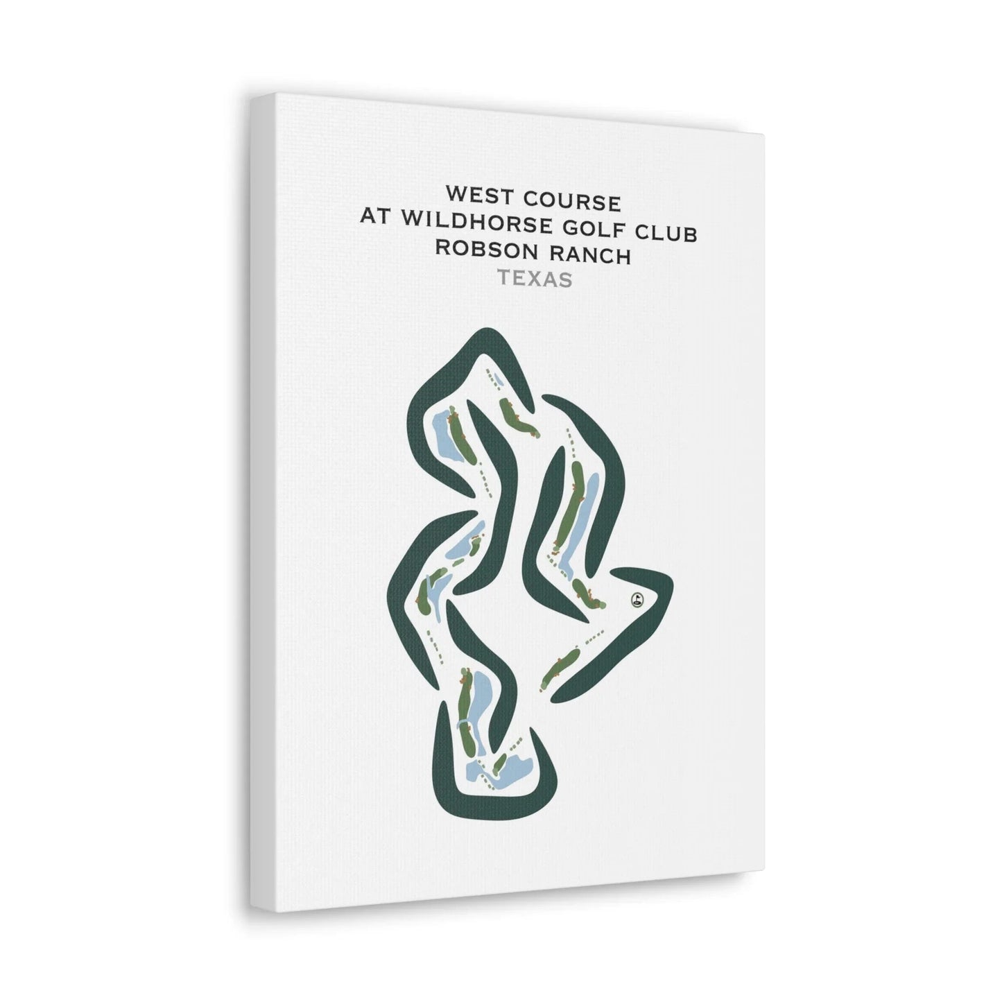 West Course at Wildhorse Golf Club at Robson Ranch, Texas - Printed Golf Courses