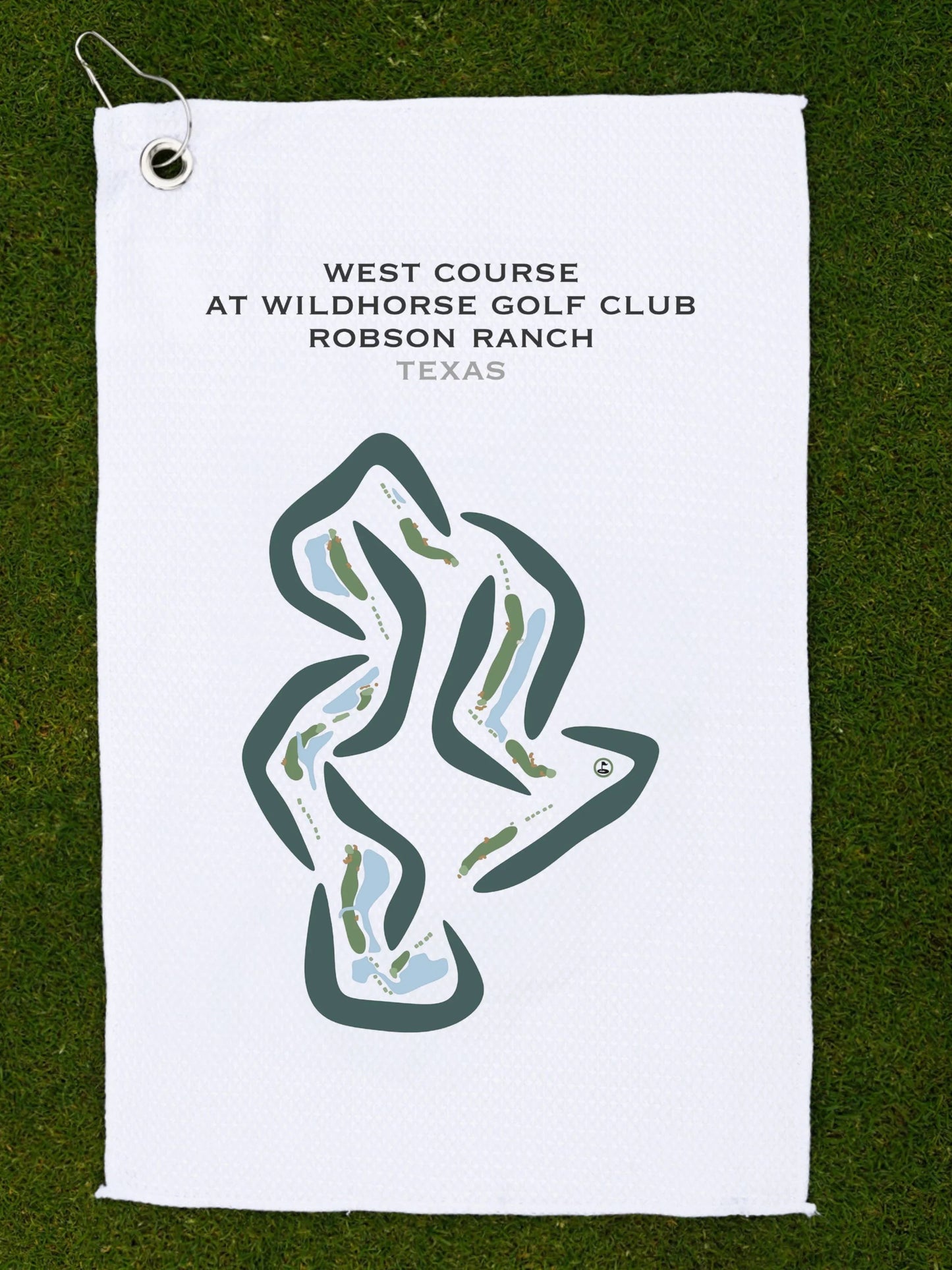 West Course at Wildhorse Golf Club at Robson Ranch, Texas - Printed Golf Courses