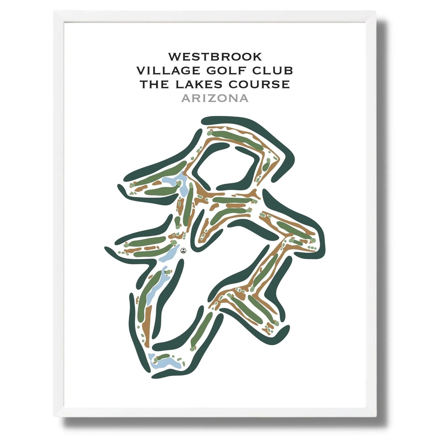 Westbrook Village Golf Club, The Lakes Course, Arizona - Printed Golf Course