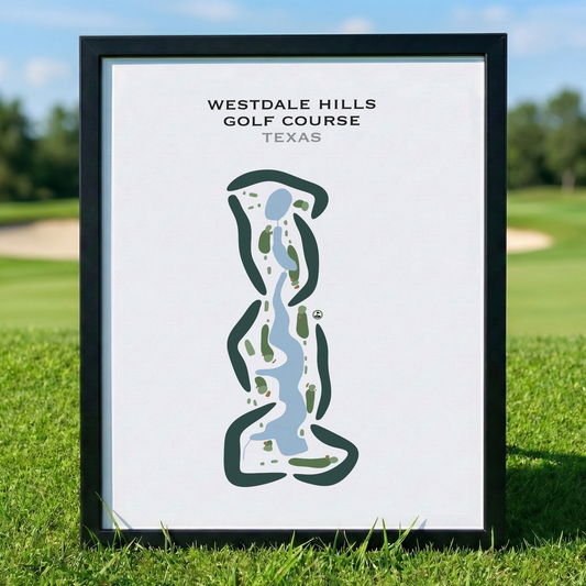 Westdale Hills Golf Course, Texas - Printed Golf Courses