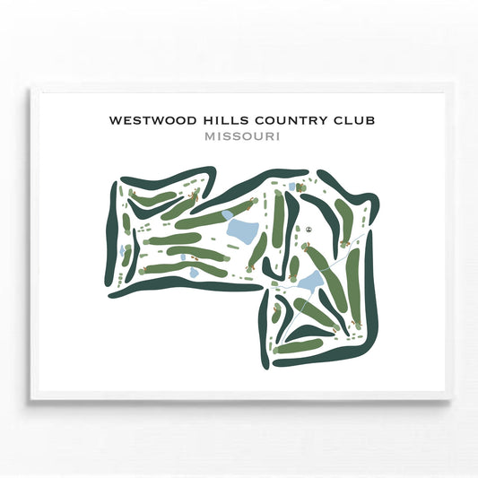 Westwood Hills Country Club, Missouri - Printed Golf Courses
