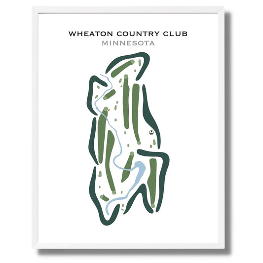 Wheaton Country Club, Minnesota - Printed Golf Courses