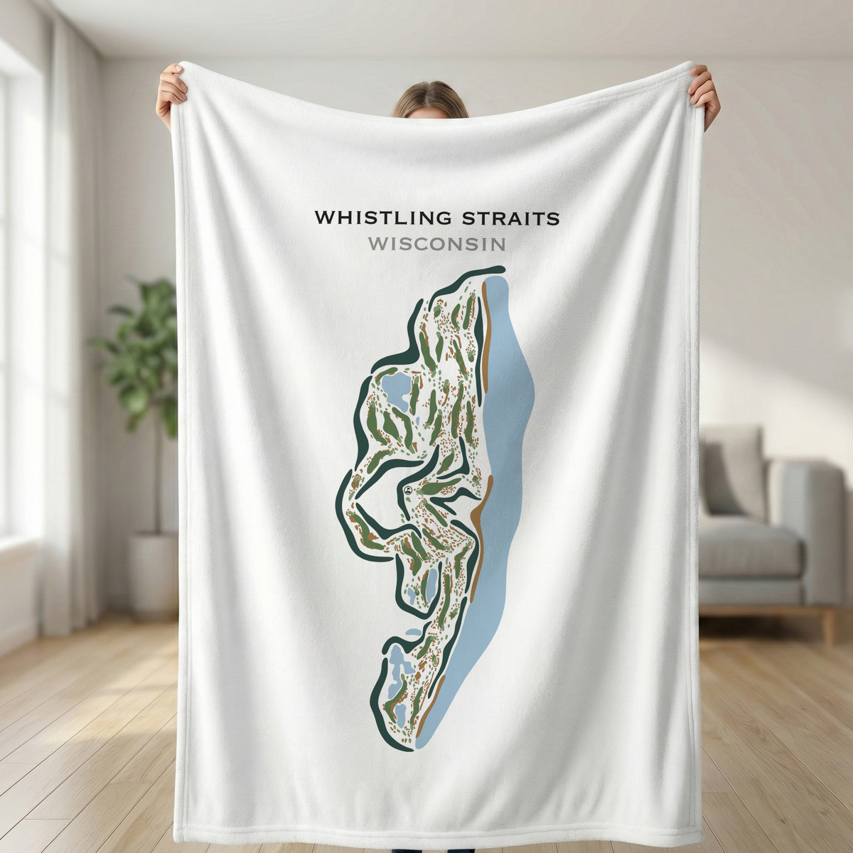 Whistling Straits, Sheboygan Wisconsin - Printed Golf Courses