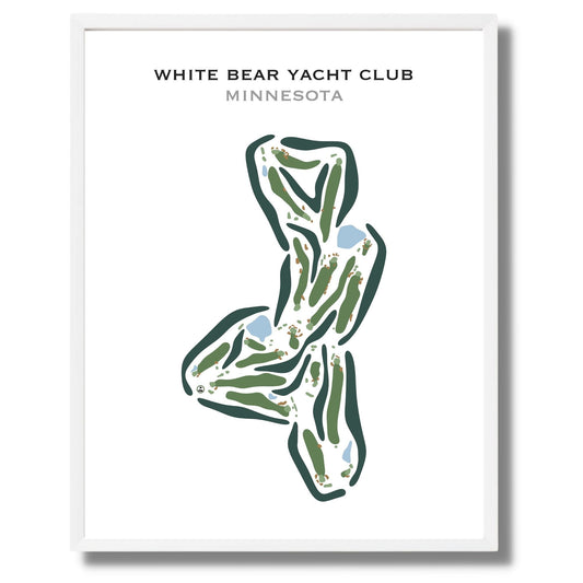 White Bear Yacht Club, Minnesota - Printed Golf Courses