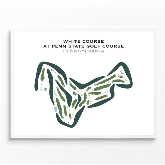 White Course at Penn State Golf Course, Pennsylvania - Printed Golf Courses