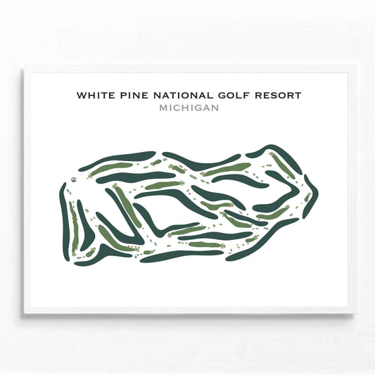 White Pine National Golf Resort, Michigan - Printed Golf Course