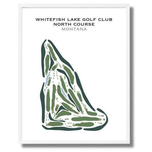 Whitefish Lake Golf Club-North course, Montana - Printed Golf Courses