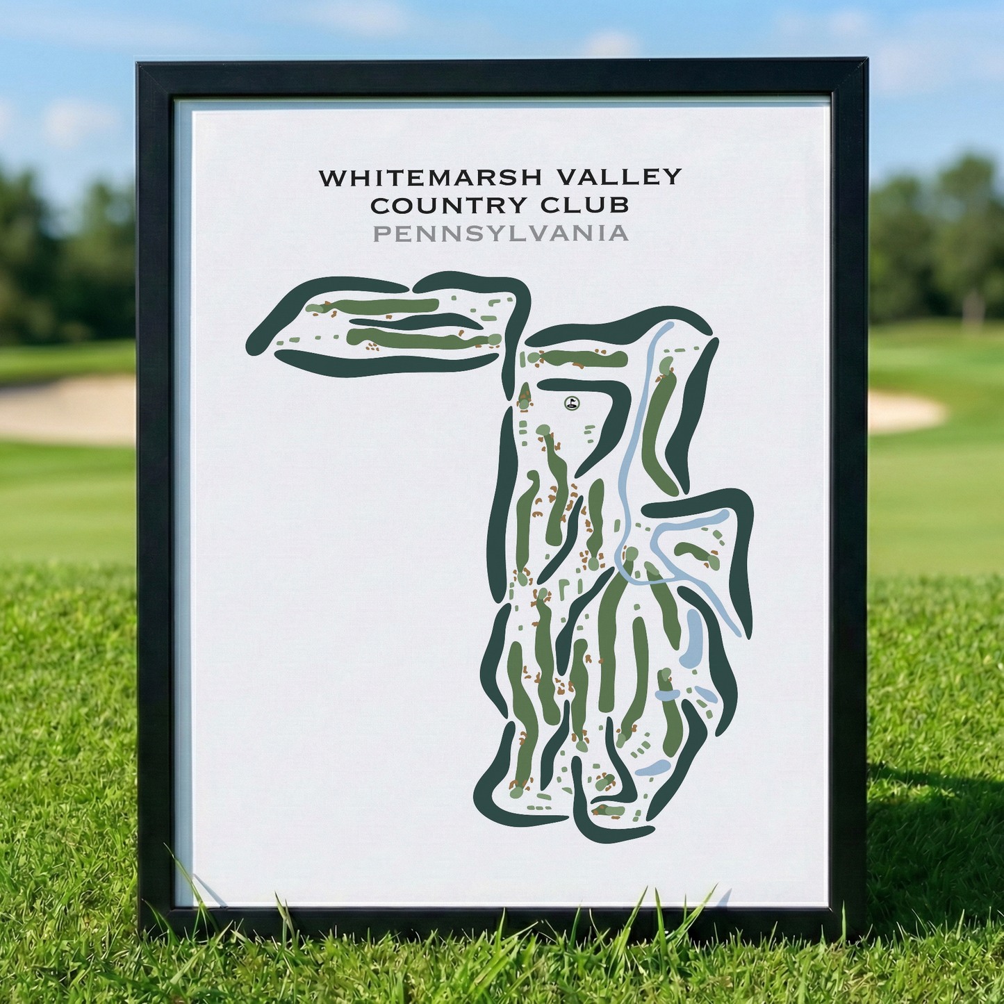 Whitemarsh Valley Country Club, Pennsylvania - Printed Golf Courses