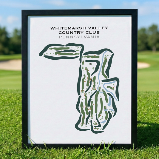 Whitemarsh Valley Country Club, Pennsylvania - Printed Golf Courses