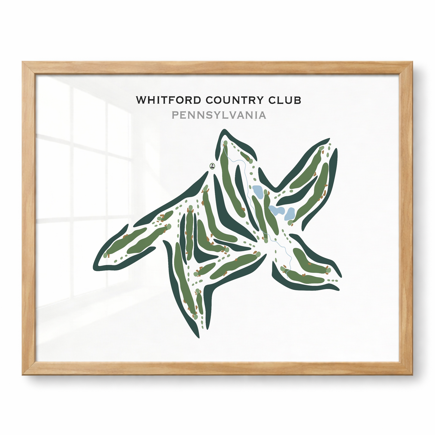 Whitford Country Club, Pennsylvania - Printed Golf Courses