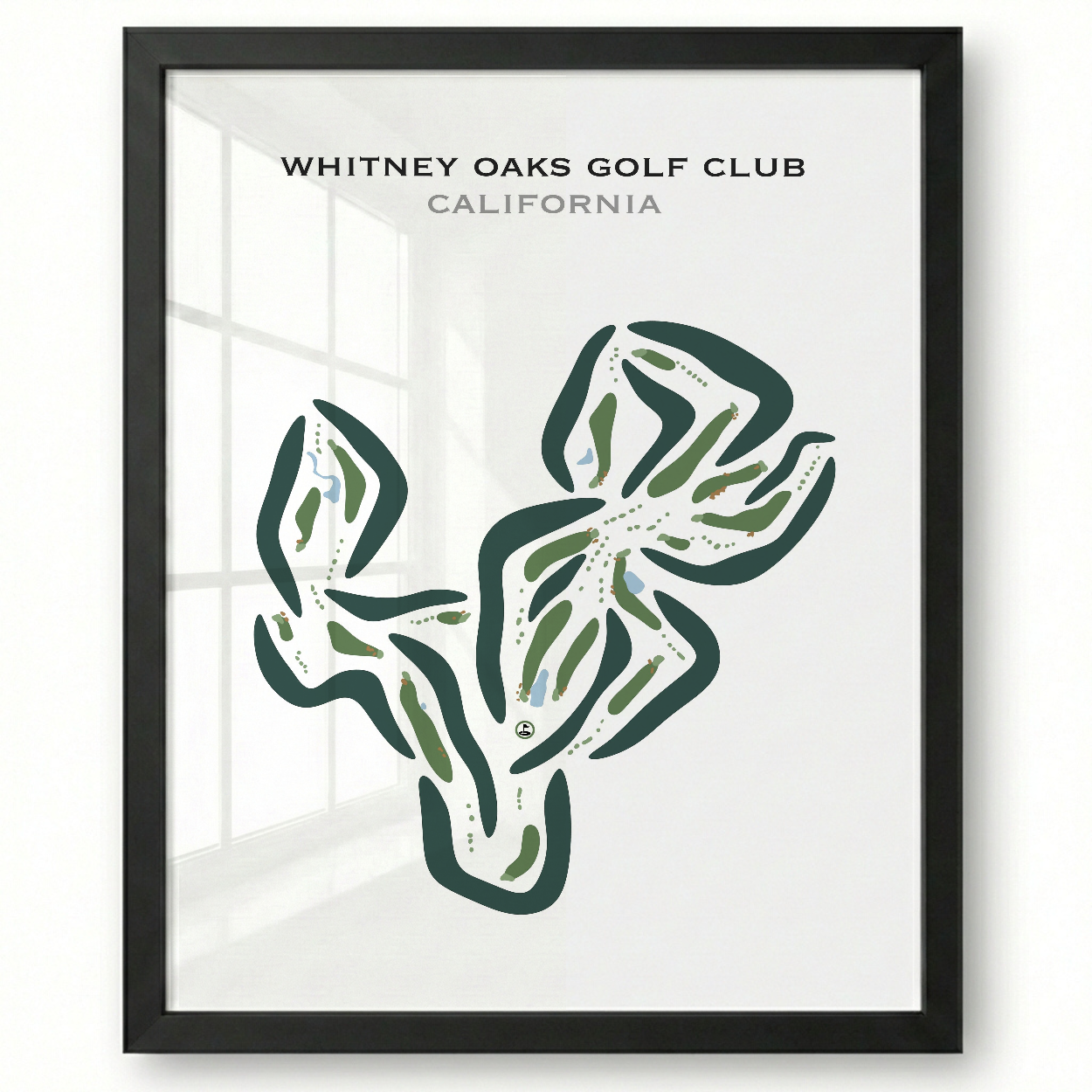 Whitney Oaks Golf Club, California - Printed Golf Courses