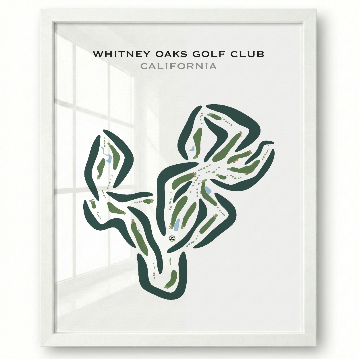 Whitney Oaks Golf Club, California - Printed Golf Courses