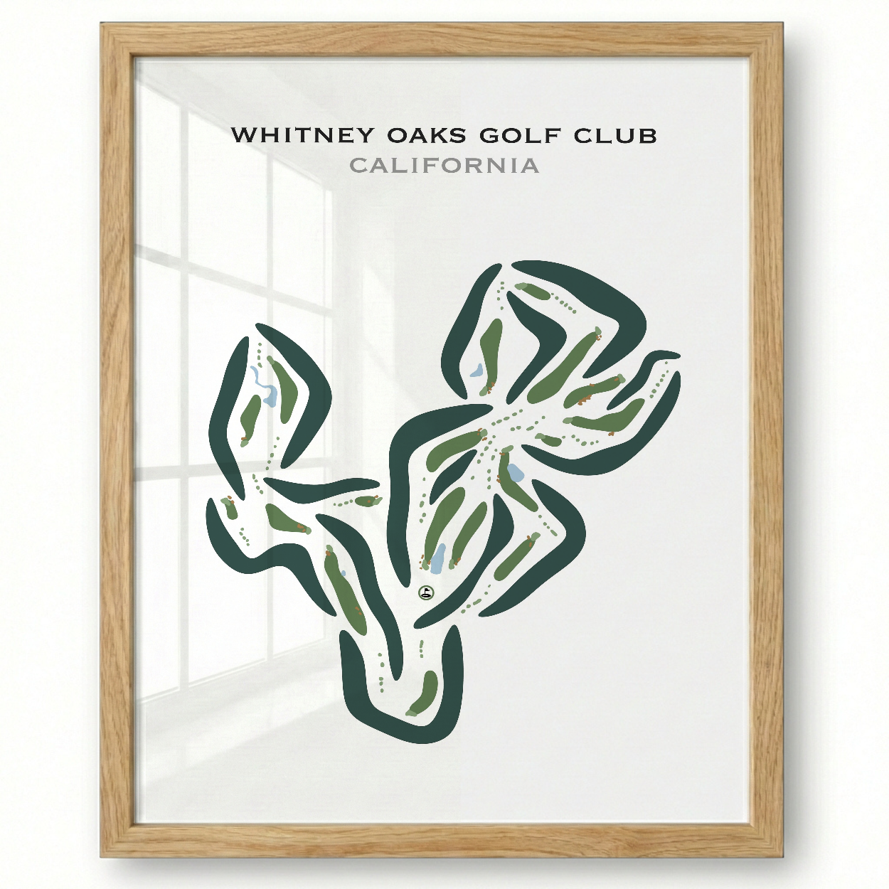 Whitney Oaks Golf Club, California - Printed Golf Courses