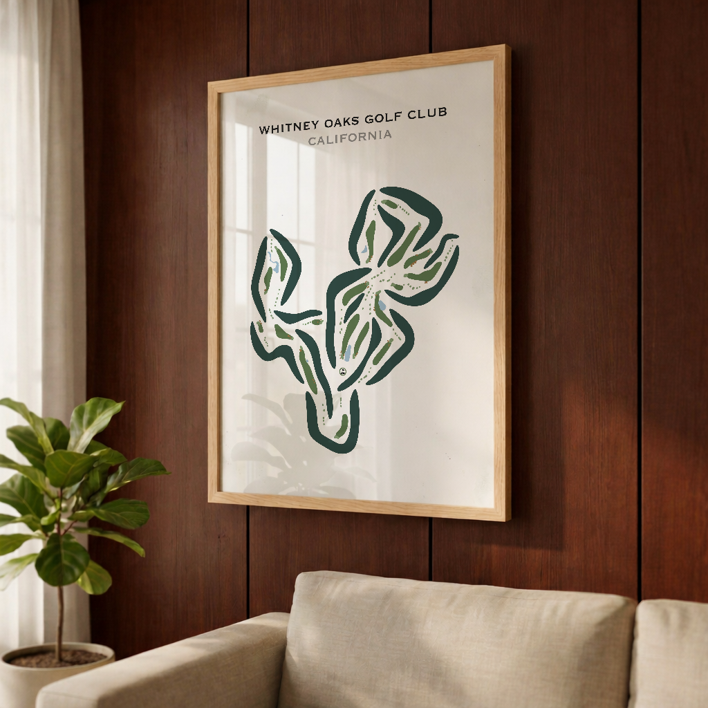 Whitney Oaks Golf Club, California - Printed Golf Courses