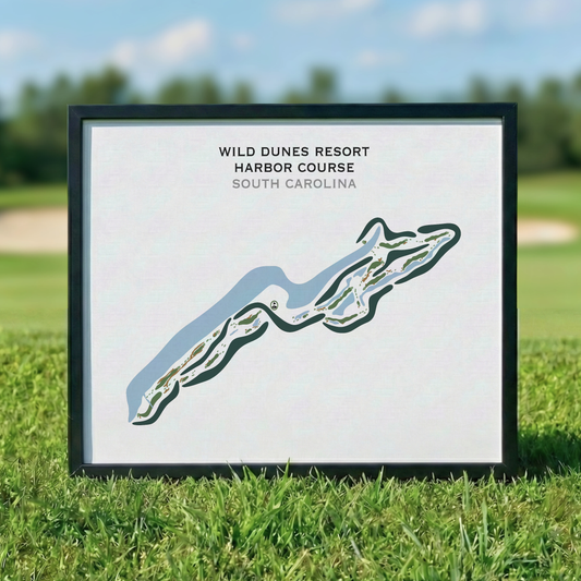 Wild Dunes Resort Harbor Course, South Carolina - Printed Golf Courses