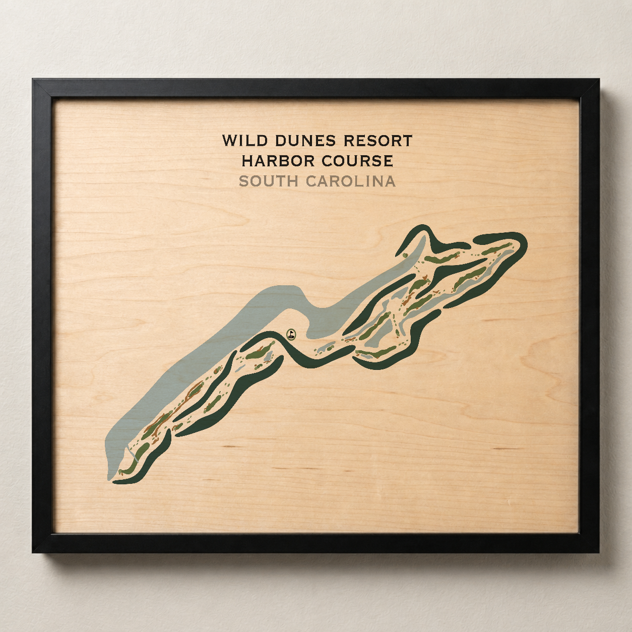 Wild Dunes Resort Harbor Course, South Carolina - Printed Golf Courses