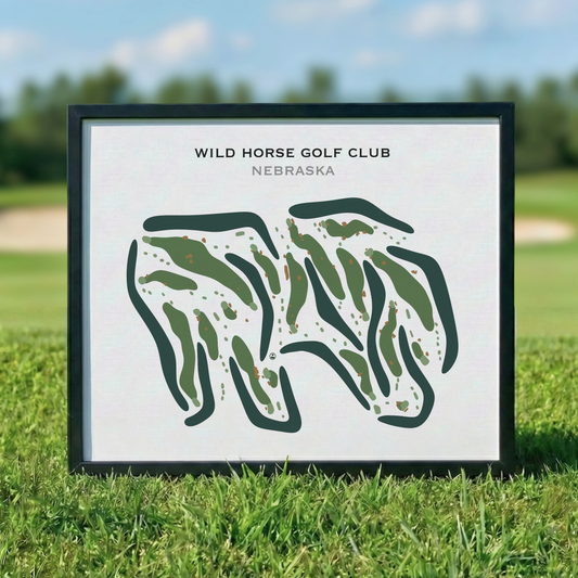 Wild Horse Golf Club, Nebraska - Printed Golf Courses