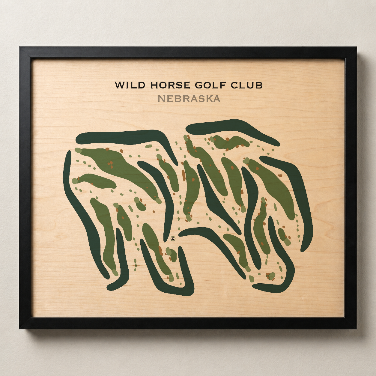 Wild Horse Golf Club, Nebraska - Printed Golf Courses