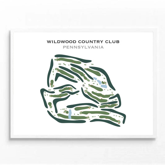Wildwood Country Club, Pennsylvania - Printed Golf Courses