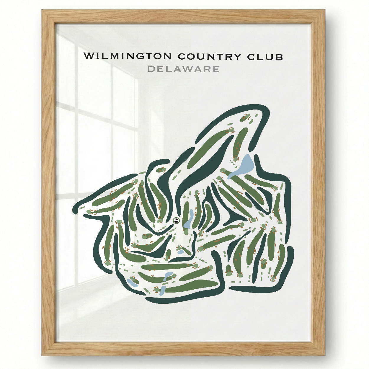 Wilmington Country Club, Delaware - Printed Golf Course