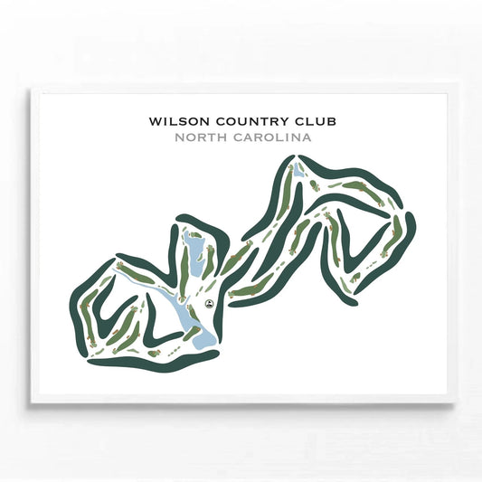 Wilson Country Club, North Carolina - Printed Golf Courses