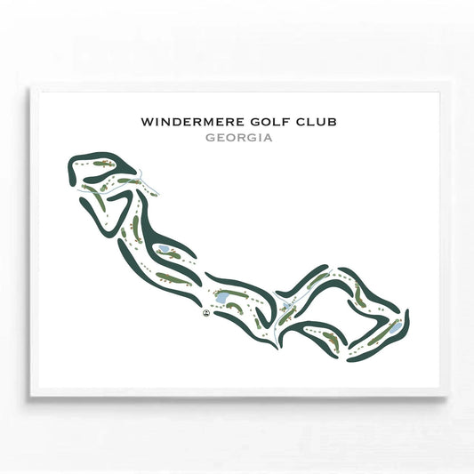 Windermere Golf Club, Georgia - Printed Golf Courses