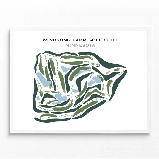 Windsong Farm Golf Club, Minnesota - Printed Golf Courses