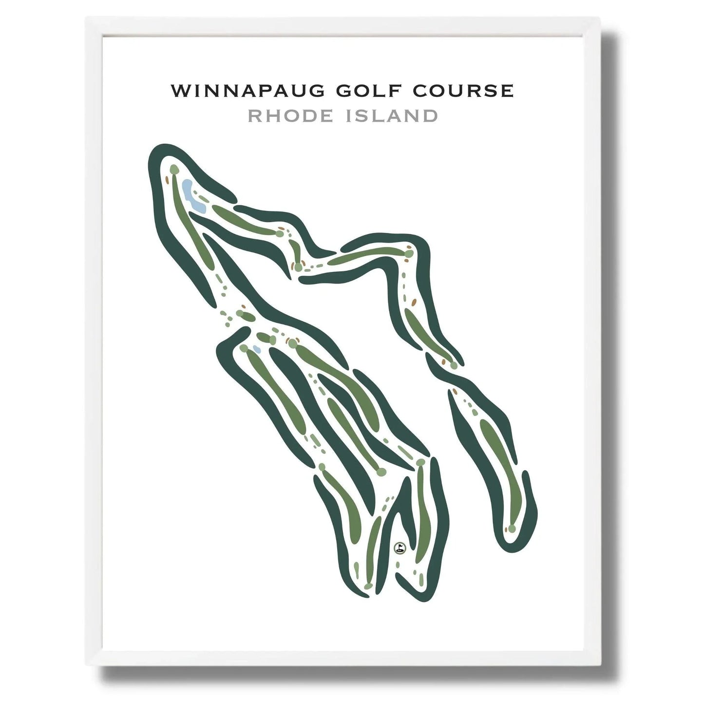 Winnapaug Golf Course, Rhode Island - Printed Golf Courses