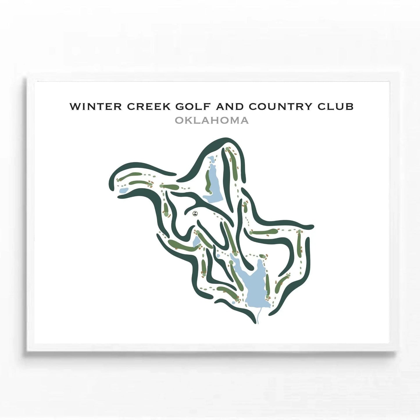 Winter Creek Golf & Country Club, Oklahoma - Printed Golf Courses