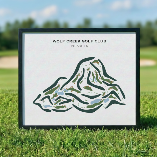 Wolf Creek Golf Club, Mesquite Nevada - Printed Golf Course