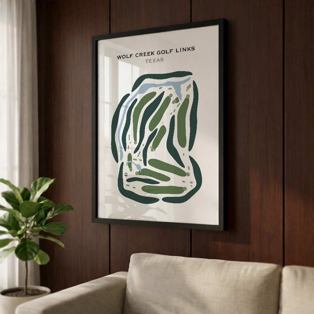 Wolf Creek Golf Links, Texas - Printed Golf Courses