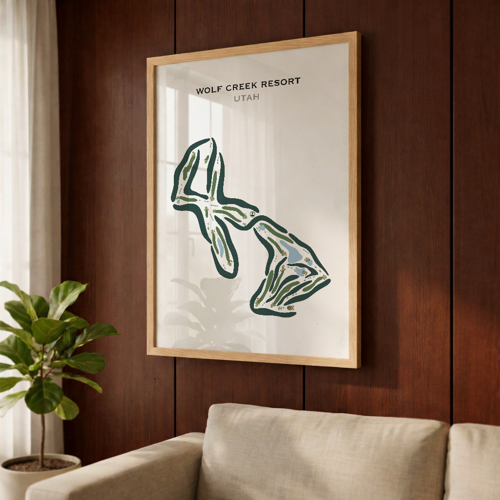 Wolf Creek Golf Resort, Eden Utah - Printed Golf Courses