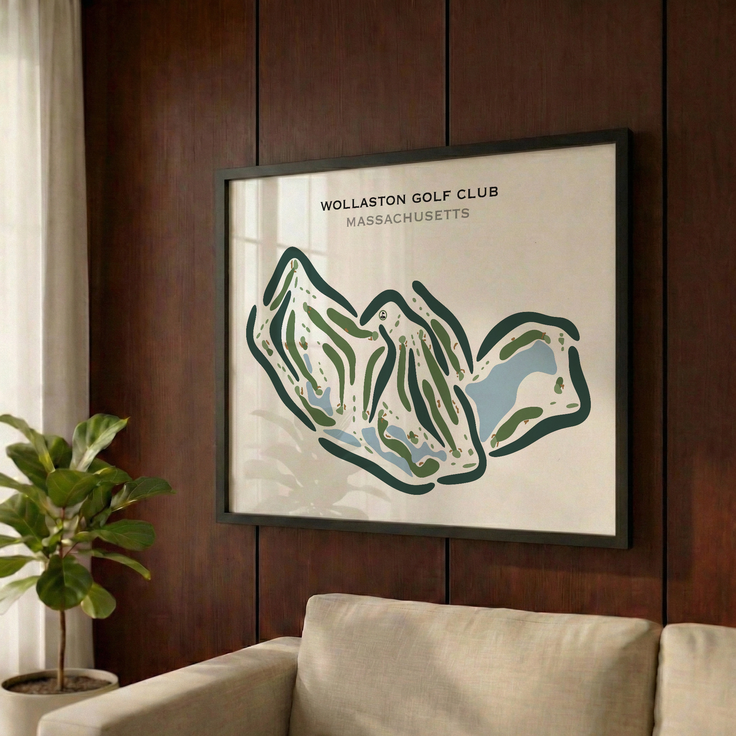 Wollaston Golf Club, Massachusetts - Printed Golf Courses