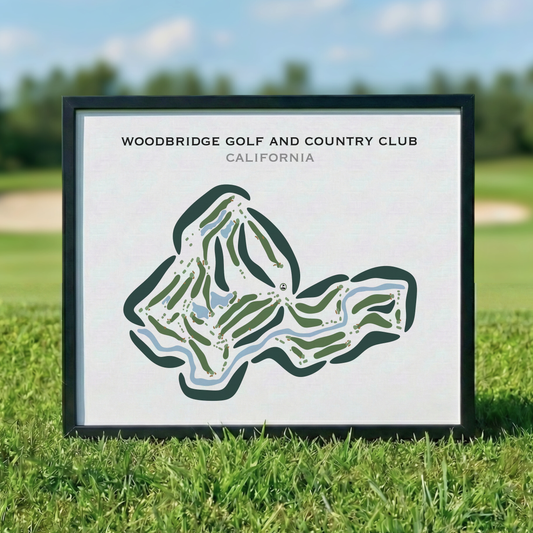 Woodbridge Golf & Country Club, California - Printed Golf Courses