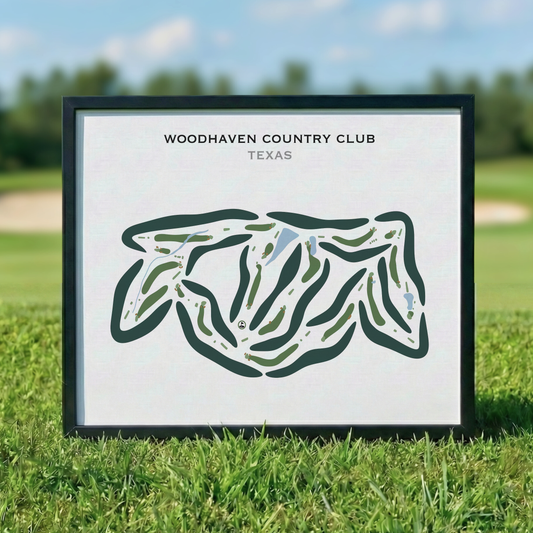 Woodhaven Country Club, Texas - Printed Golf Courses